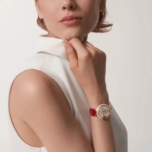 Cartier Ballon Bleu de Cartier Women Automatic Mother of Pearl Alligator Watch WJBB0080 photo 2