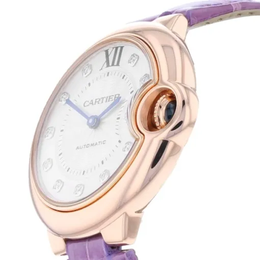 Cartier Ballon Bleu de Cartier Women Automatic Silver Alligator Watch WE902063 - Photo 2