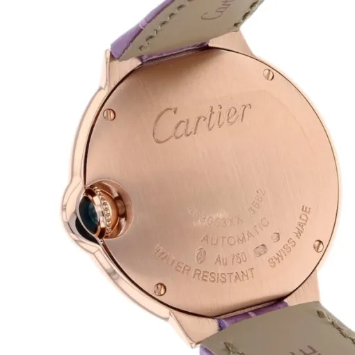 Cartier Ballon Bleu de Cartier Women Automatic Silver Alligator Watch WE902063 - Photo 4