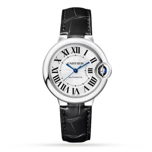 Cartier Ballon Bleu de Cartier Women Automatic Silver Alligator Watch WSBB0030