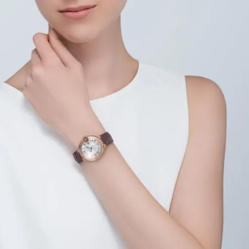 Cartier Ballon Bleu de Cartier Women Automatic Silver Leather Watch W6920097 photo 4