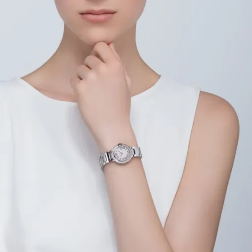 Cartier Ballon Bleu de Cartier Women Quartz Silver Stainless Steel Watch W4BB0015 - Photo 2