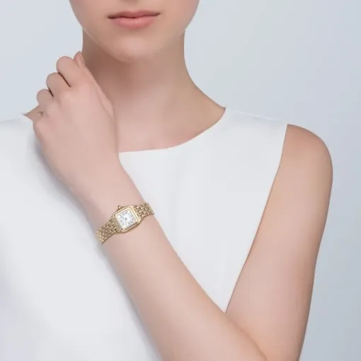 Cartier Panthère de Cartier Women Quartz Silver 18ct Gold Watch WGPN0008 photo 2