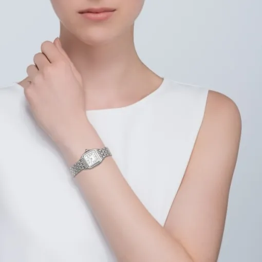 Cartier Panthère de Cartier Women Quartz White Stainless Steel Watch WSPN0006 - Photo 2