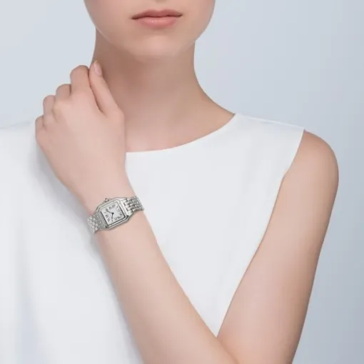 Cartier Panthère de Cartier Women Quartz White Stainless Steel Watch WSPN0007 - Photo 3