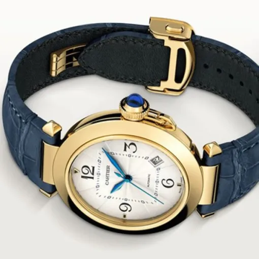Cartier Pasha de Cartier Men Automatic Silver Alligator Watch WGPA0007 photo 2