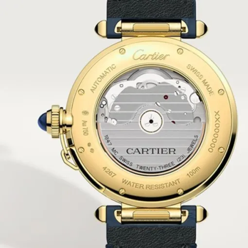 Cartier Pasha de Cartier Men Automatic Silver Alligator Watch WGPA0007 photo 4