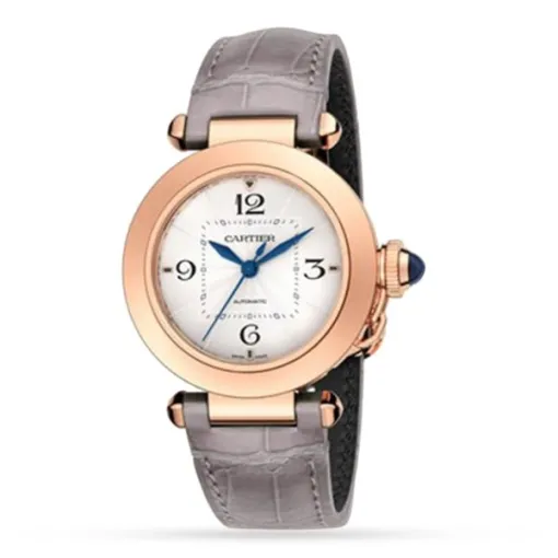 Cartier Pasha de Cartier Women Automatic Silver Alligator Watch WGPA0014 photo 2