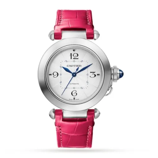 Cartier Pasha de Cartier Women Automatic Silver Alligator Watch WSPA0012 - Photo 2