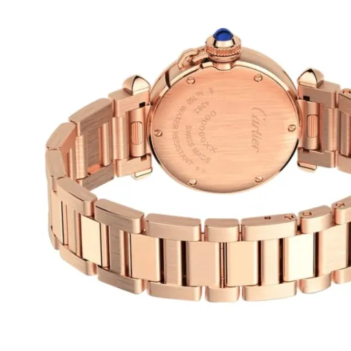 Cartier Pasha de Cartier Women Quartz Silver 18ct Rose Gold Watch WJPA0018 photo 4