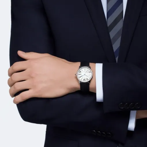 Cartier Ronde de Cartier Men Automatic Silver Leather Watch WSRN0021 photo 2
