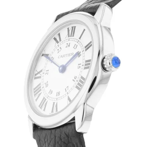 Cartier Ronde de Cartier Women Quartz Silver Leather Watch WSRN0019 photo 2