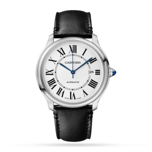 Cartier Ronde Must Men Quartz Silver Calf Watch WSRN0032 photo 3