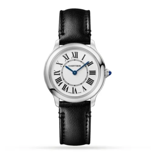 Cartier Ronde Must Women Quartz Silver Calf Watch WSRN0030 - Photo 3