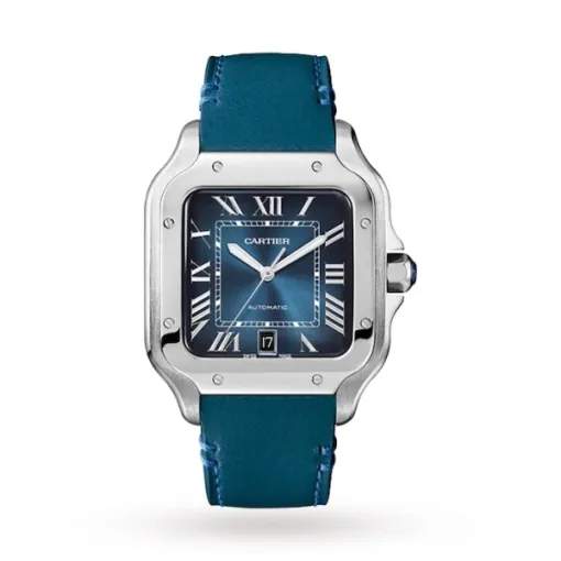 Cartier Santos de Cartier Men Automatic Blue Stainless Steel Watch WSSA0030 photo 2