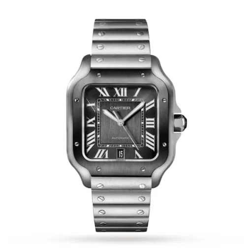 Cartier Santos de Cartier Men Automatic Grey Stainless Steel Watch WSSA0037 - Photo 4