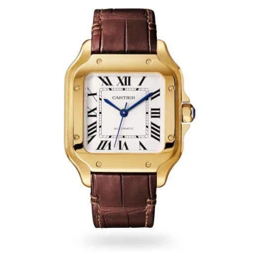 Cartier Santos de Cartier Men Automatic Silver 18ct Gold Watch WGSA0030 photo 2