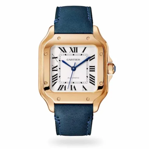 Cartier Santos de Cartier Men Automatic Silver Alligator Watch WGSA0019 photo 2
