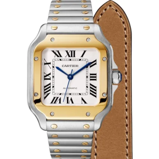 Cartier Santos de Cartier Men Automatic Silver Stainless Steel Watch W2SA0016 photo 3