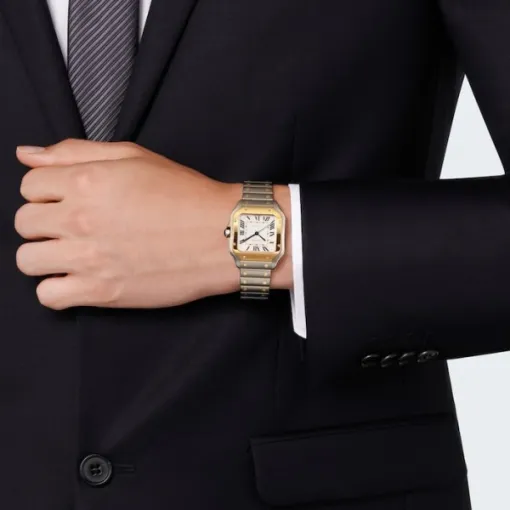 Cartier Santos de Cartier Men Automatic Silver Stainless Steel Watch W2SA0016 photo 4