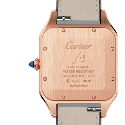 Cartier Santos-Dumont Men Automatic Silver 18ct Rose Gold Watch WGSA0032 photo 2