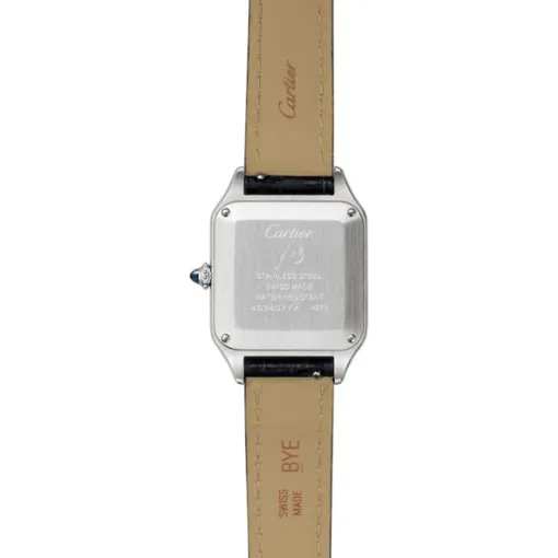 Cartier Santos-Dumont Women Quartz Silver Alligator Watch WSSA0023 photo 2