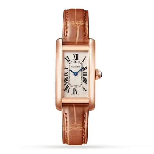 Cartier Tank Américaine Women Quartz Silver Alligator Watch W2607456 - Photo 2