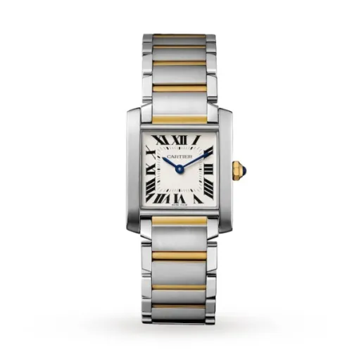 Cartier Tank Française Women Quartz Silver Bicoloured Watch W2TA0003 - Photo 2