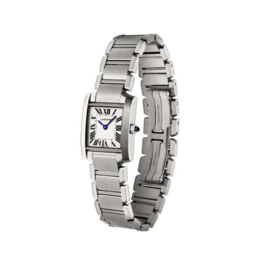 Cartier Tank Française Women Quartz Silver Stainless Steel Watch W51008Q3 - Photo 3