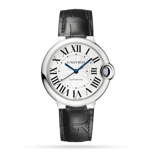 Cartier Tank MC Men Automatic Silver Alligator Watch W5330003 - Photo 4
