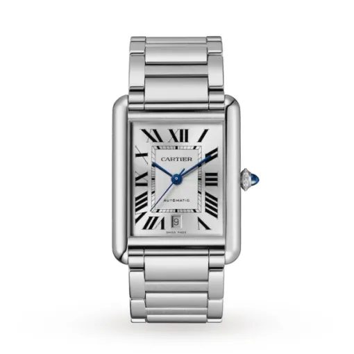 Cartier Tank Must Men Automatic Silver Stainless Steel Watch WSTA0053 - Photo 3