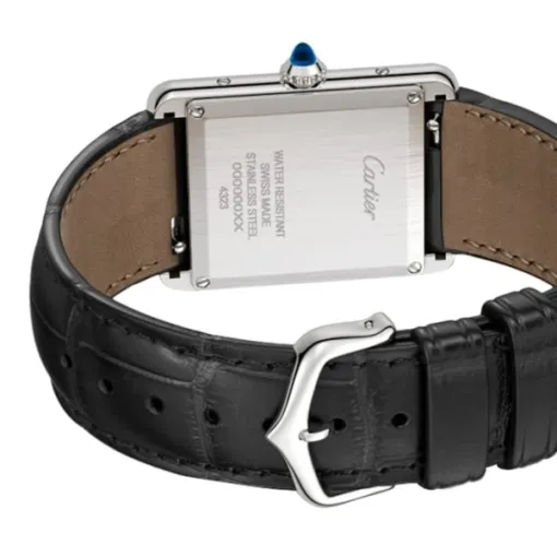 Cartier Tank Must Women Quartz Black Alligator Watch WSTA0072 - Photo 4