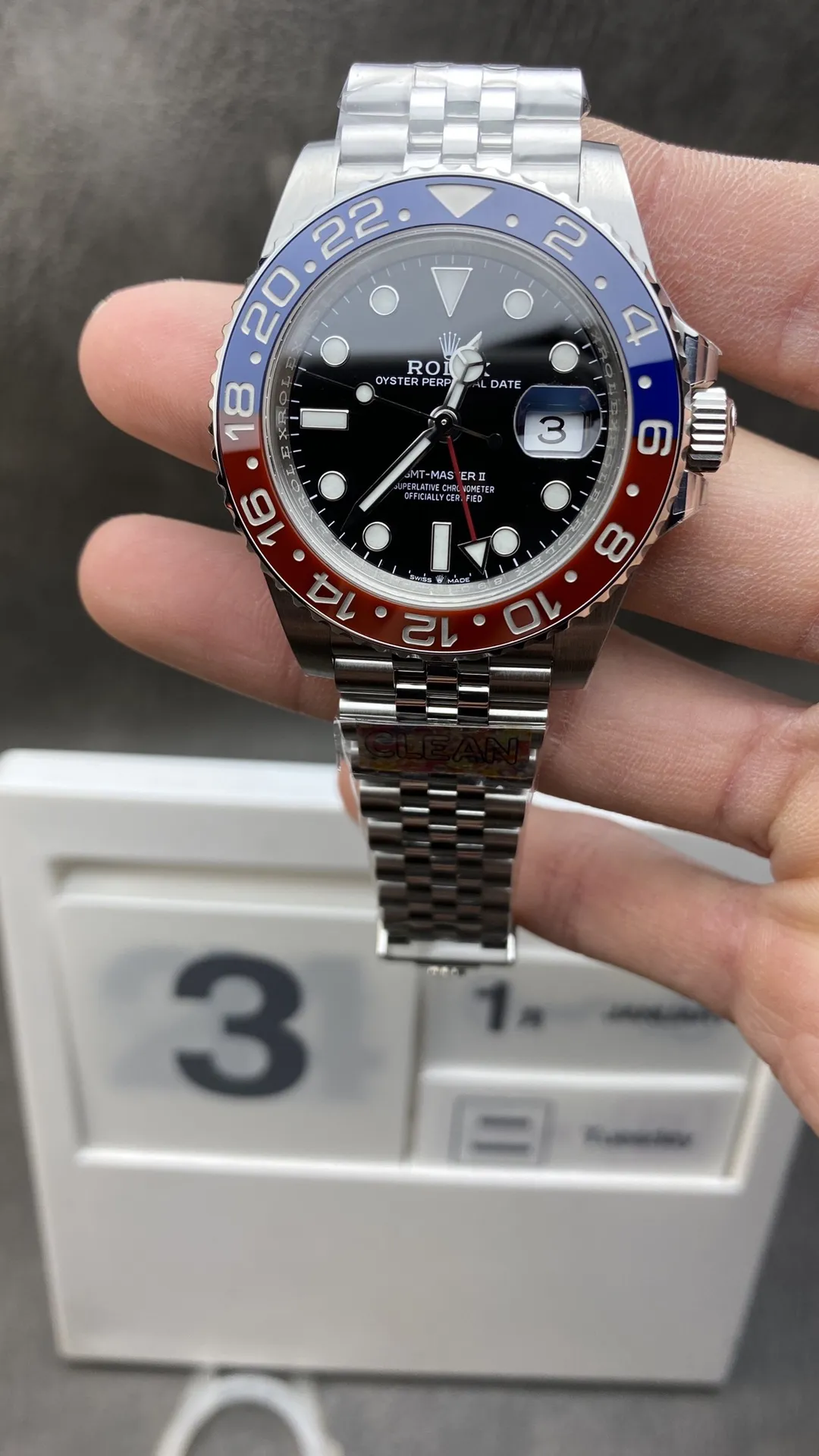 Rolex Gmt Super Clone 40mm 904L Steel - Clean Factory