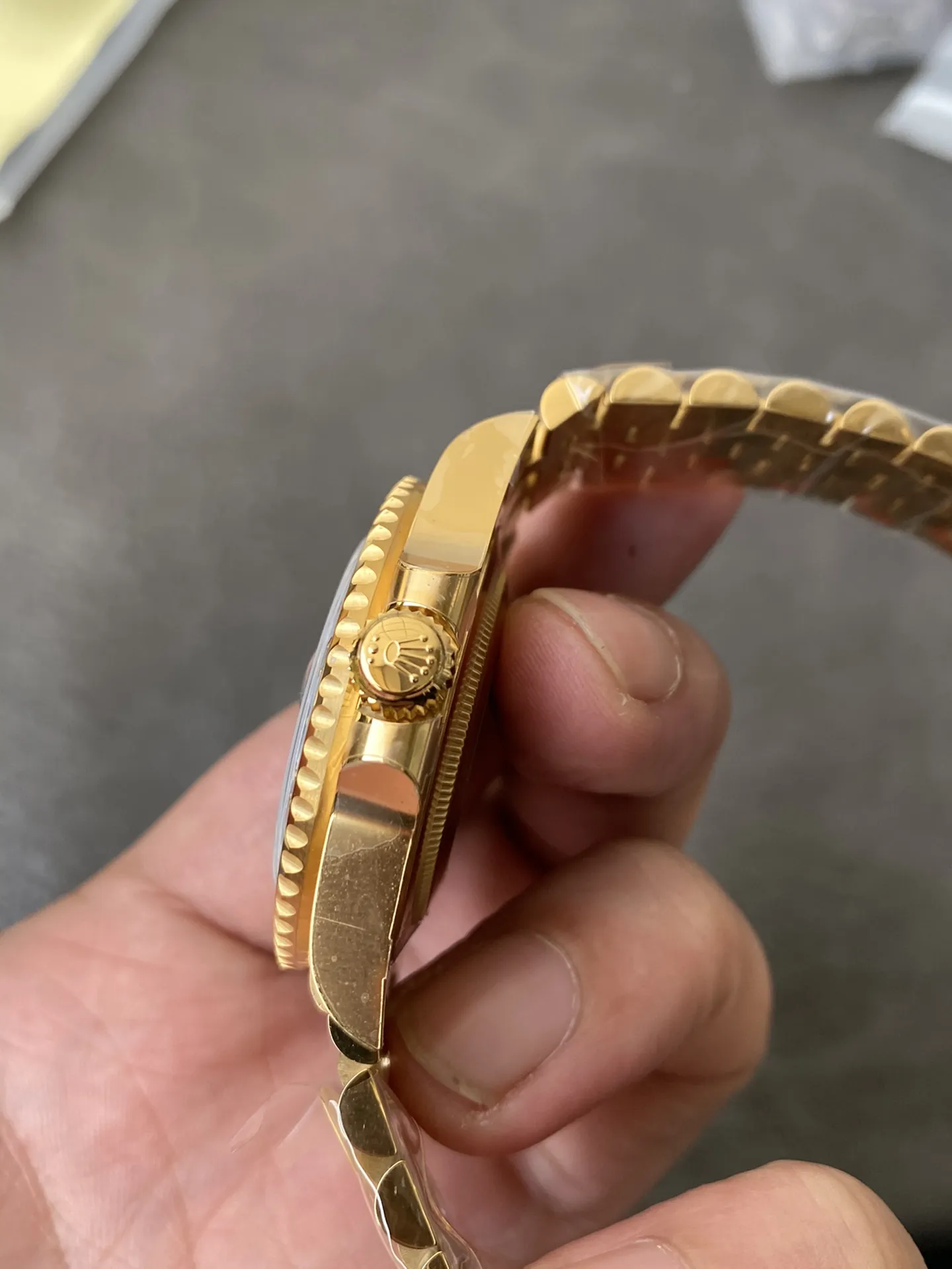 CF Rolex Clean Factory GMT Master II 126718GRNR Full Yellow Gold Black & Grey Bezel Black Dial Jubilee Bracelet DD3285 Movement – Clean Factory Watch | The Best Super Clone Watches Store in China photo 5