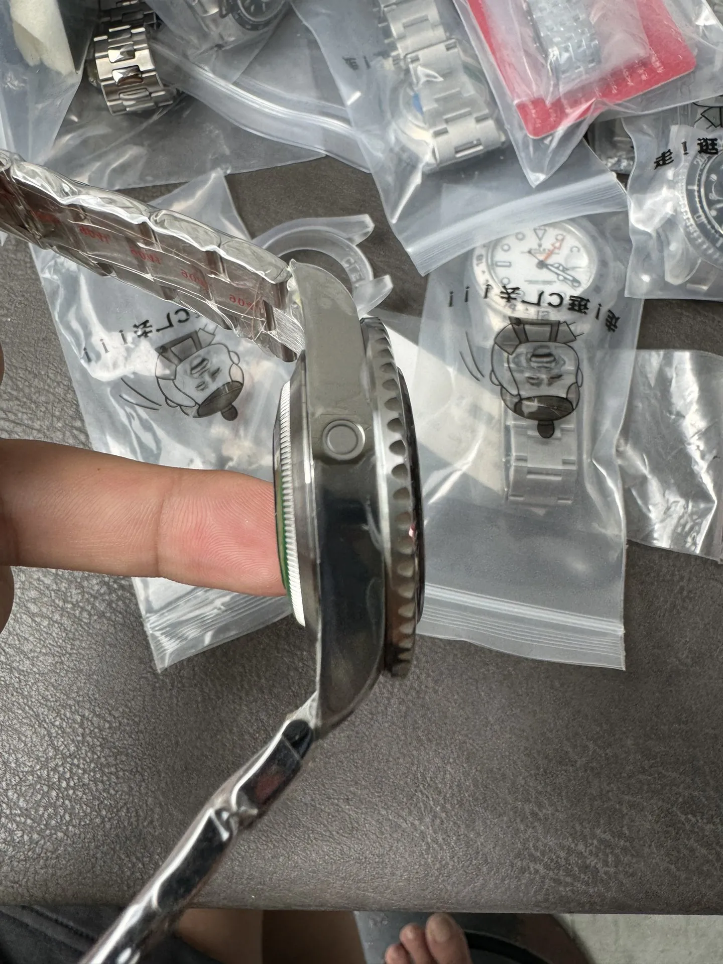 Clean Factory Rolex Sea-Dweller 126600 Single Red 904L Steel Case and Bracelet S photo 6