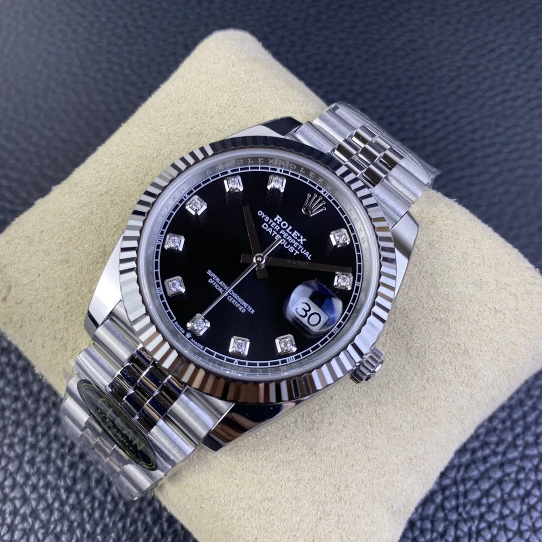 Clean Factory Watch Rolex Datejust 41mm 126334 Black Dial Fluted Bezel Luminous  photo 4