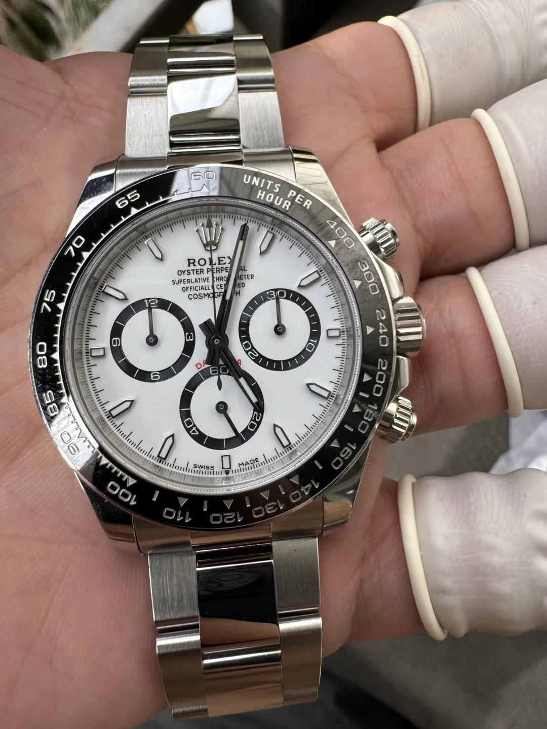 Clean Factory Watch Daytona Panda 126500LN White Dial Black Cerachrom Bezel 904L photo 13