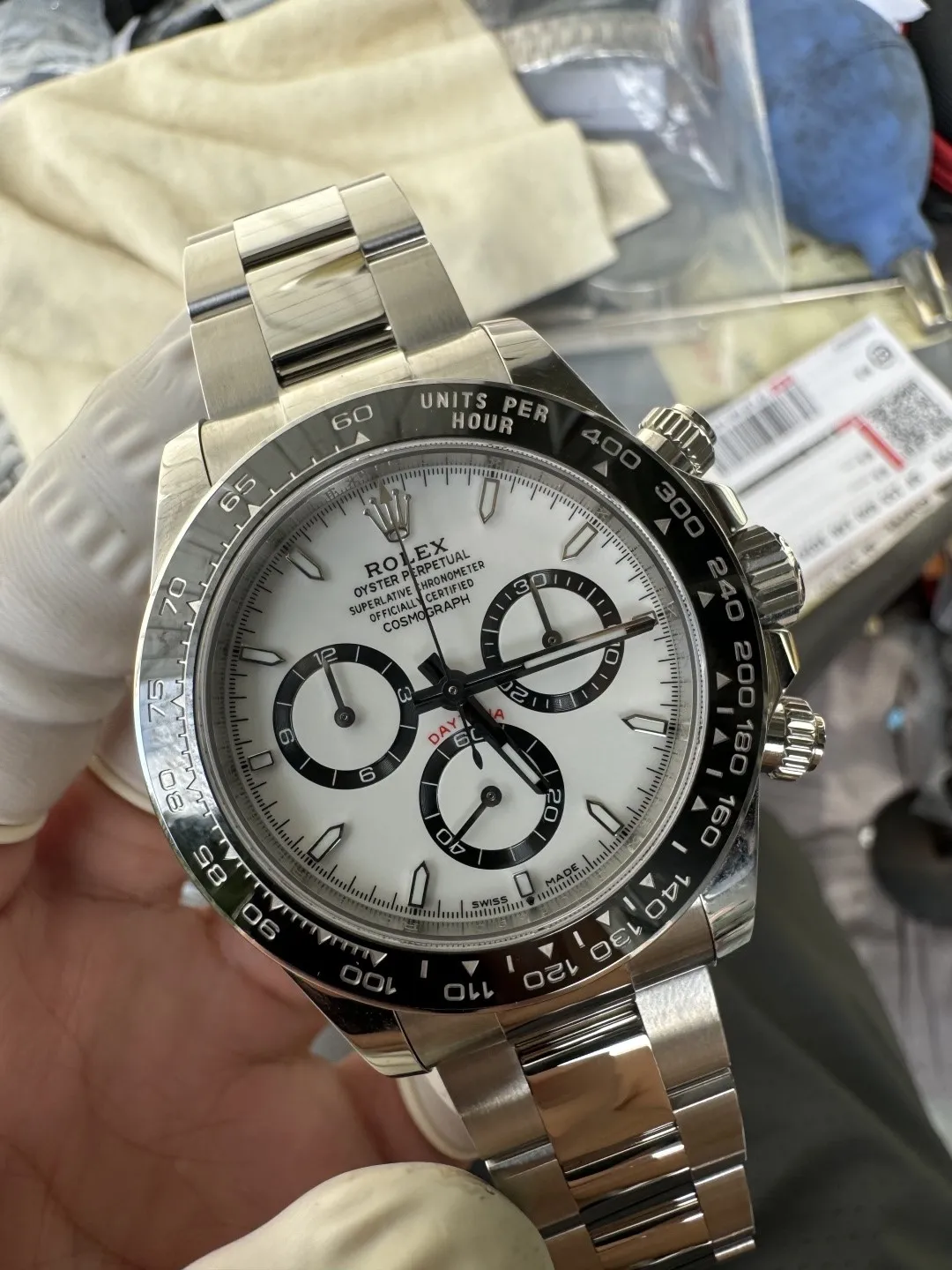 Clean Factory Watch Daytona Panda 126500LN White Dial Black Cerachrom Bezel 904L photo 17
