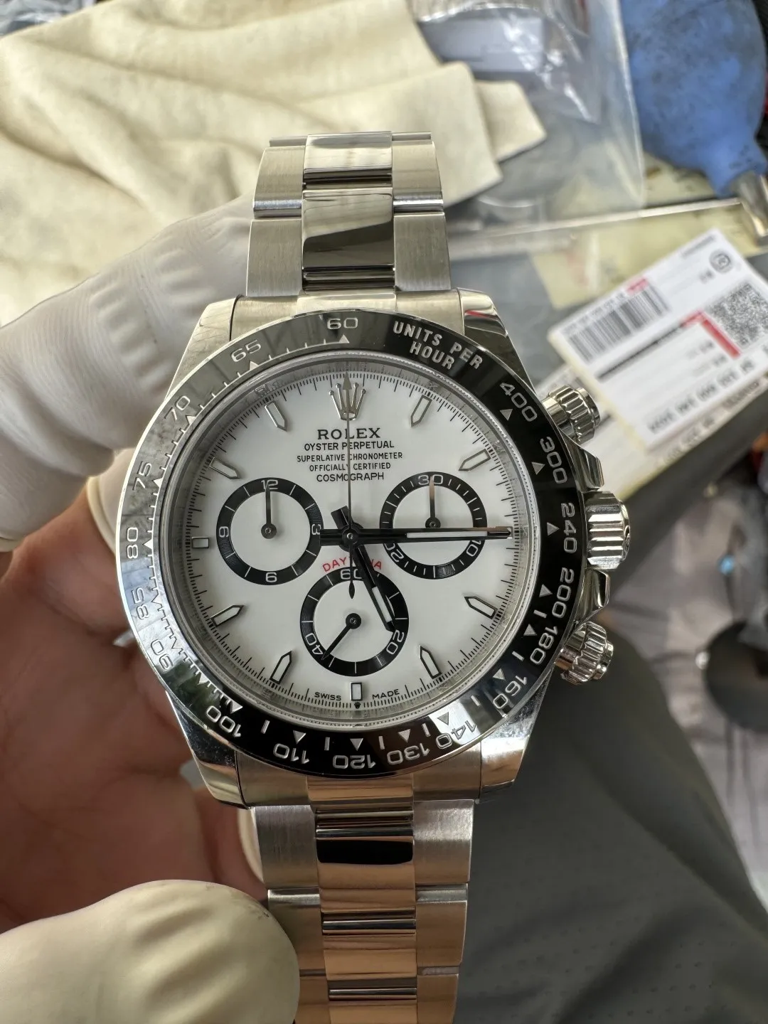 Clean Factory Watch Daytona Panda 126500LN White Dial Black Cerachrom Bezel 904L photo 18