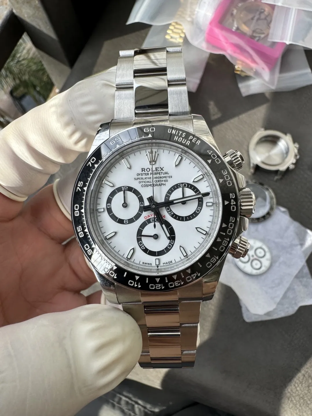 Clean Factory Watch Daytona Panda 126500LN White Dial Black Cerachrom Bezel 904L photo 19