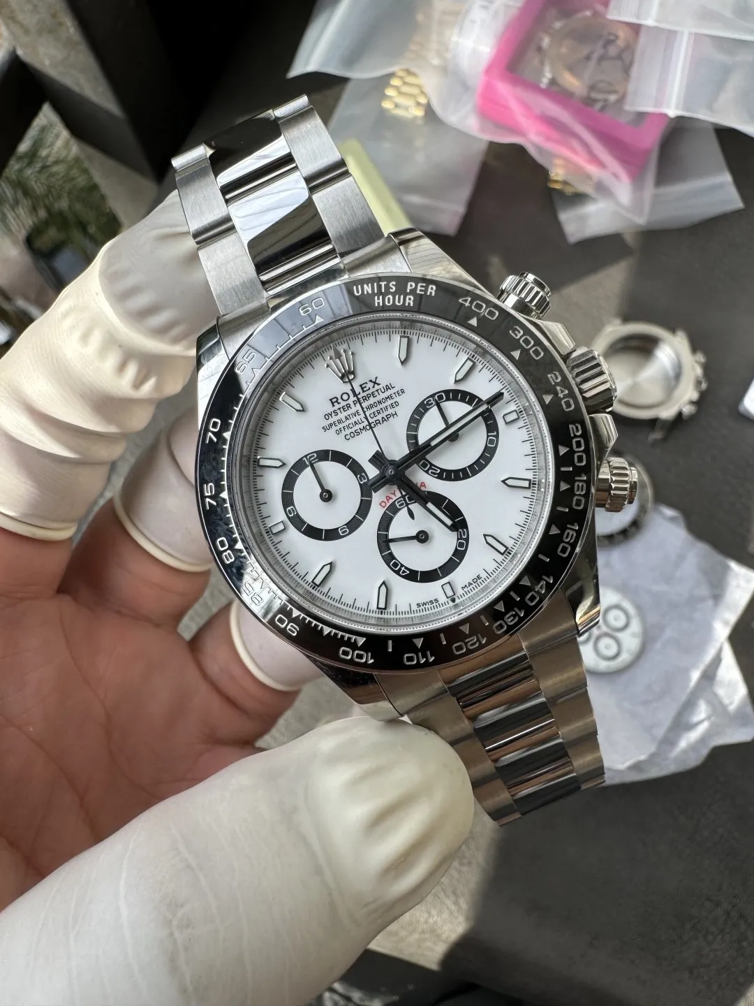 Clean Factory Watch Daytona Panda 126500LN White Dial Black Cerachrom Bezel 904L photo 20