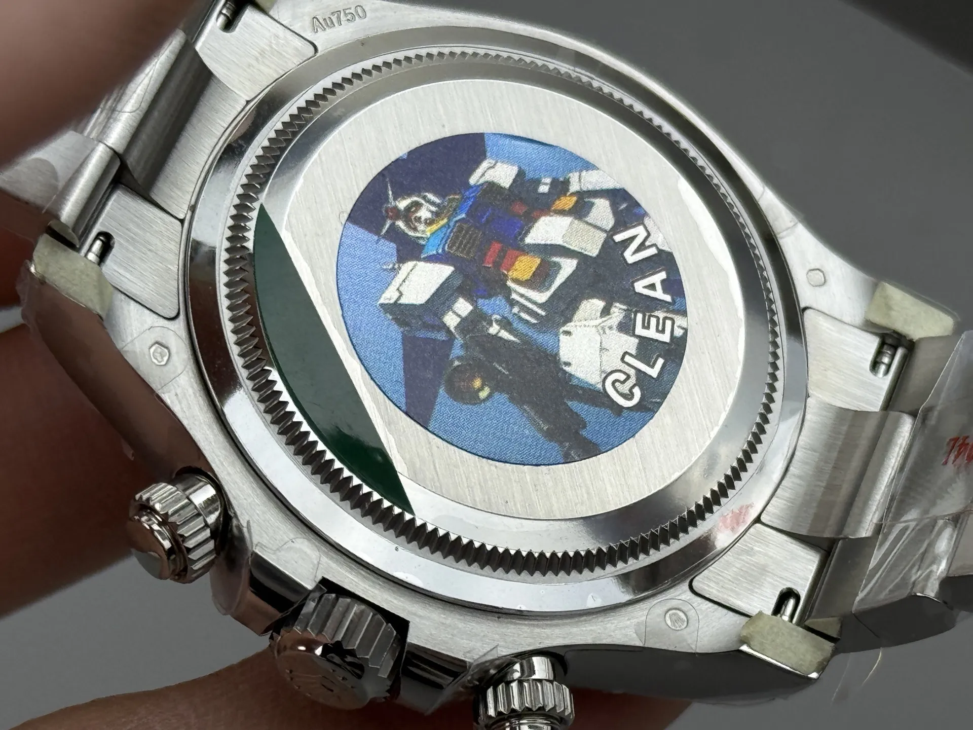 Clean Factory Watches Daytona 126509 Black Dial Blue Luminous Hour Markers Silve photo 7