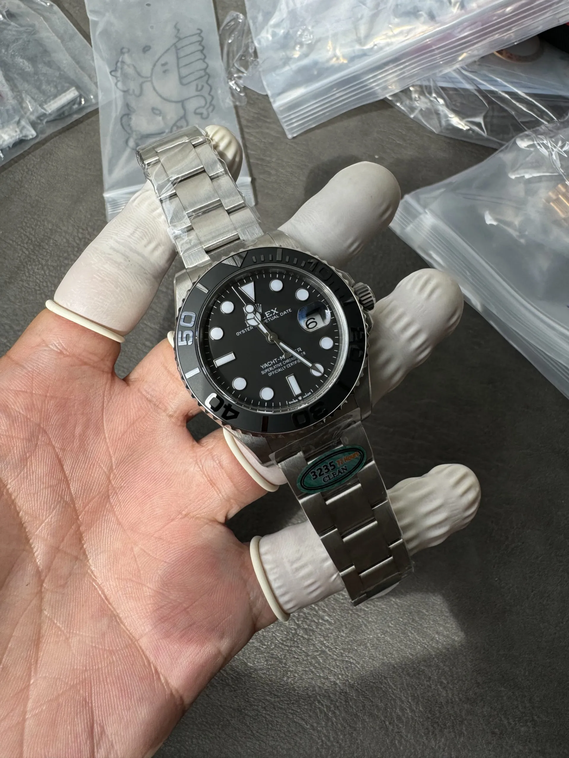 Clean Factory Watches Yacht-Master 226627 Titanium Case and Bracelet Black Dial  photo 2