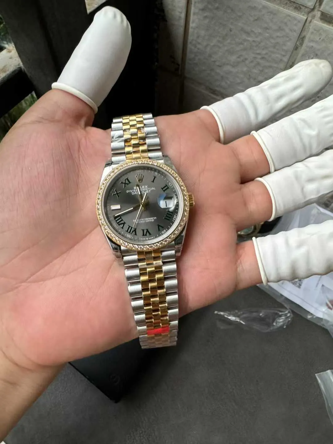 Clean Factory DateJust 36 Wimbledon 126283RBR Slate Dial Roma Indexes 904L Steel Case Yellow Gold Two Tone Jubilee Bracelet DD3235 Movement – Clean Factory Watch | The Best Super Clone Watches Store in China photo 2