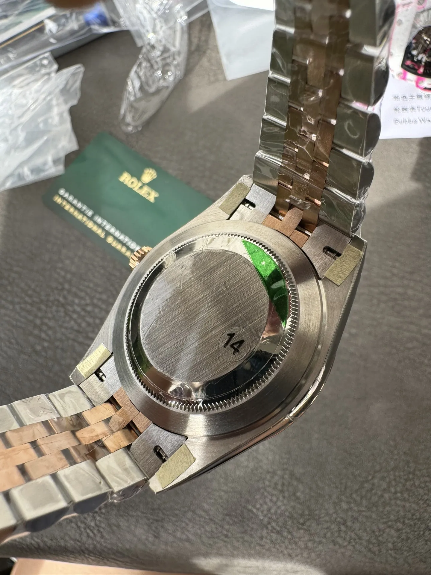 Clean Factory DateJust 41 126331 Wimbledon Slate Dial with Roma Indexes Rose Gold Smooth Bezel Two Tone Jubilee Bracelet DD3235 Movement – Clean Factory Watch | The Best Super Clone Watches Store in China photo 8