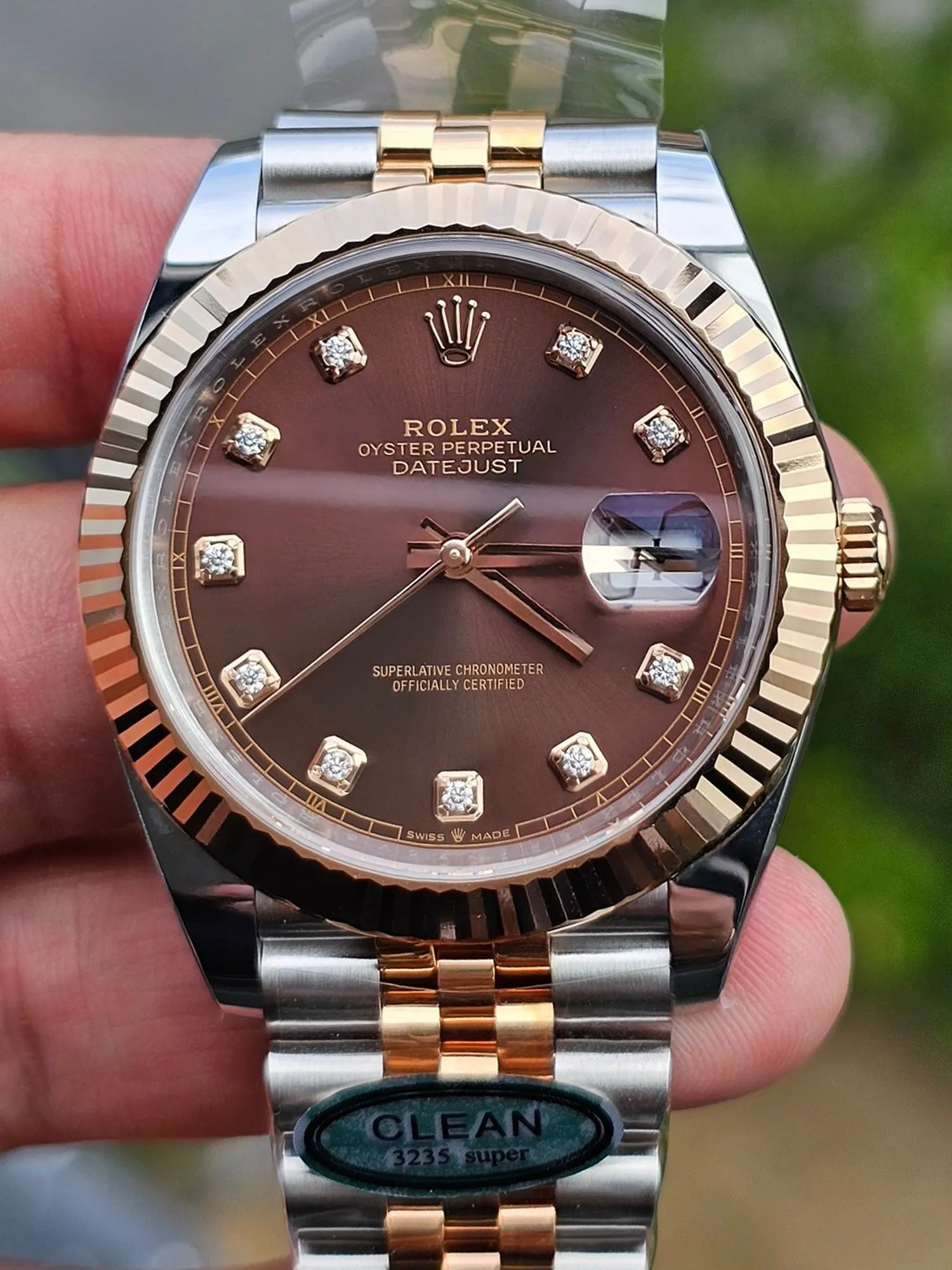 Clean Factory Datejust 41 M126331-0004 Chocolate Dial Diamonds Hour Markers Rose Gold and Steel Jubilee Band SH3235 Caliber – Clean Factory Watch | The Best Super Clone Watches Store in China