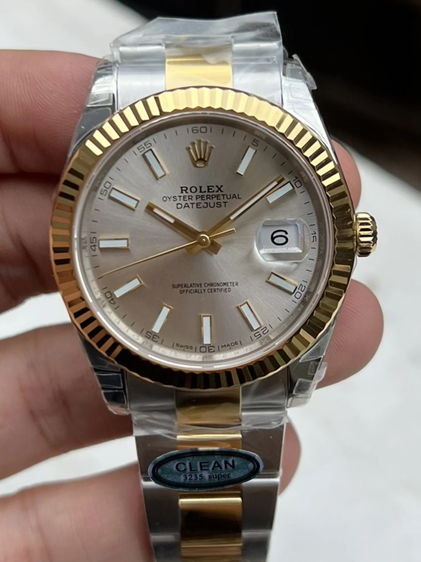Clean Factory Datejust 41 M126333-0001 Silver Dial Yellow Gold Fluted Bezel Yellow Gold and Steel Oyster Bracelet SH3235 Movement – Clean Factory Watch | The Best Super Clone Watches Store in China