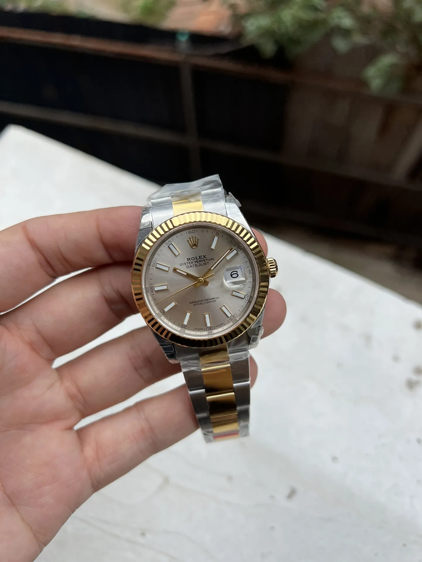 Clean Factory Datejust 41 M126333-0001 Silver Dial Yellow Gold Fluted Bezel Yellow Gold and Steel Oyster Bracelet SH3235 Movement – Clean Factory Watch | The Best Super Clone Watches Store in China photo 2