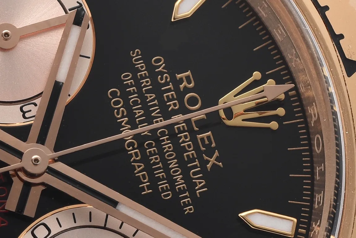 Clean Factory Daytona 126505 Rose Gold Case & Bracelet Black Dial with Rose Gold Sub-Dial SH4131 Movement – Clean Factory Watch | The Best Super Clone Watches Store in China photo 6