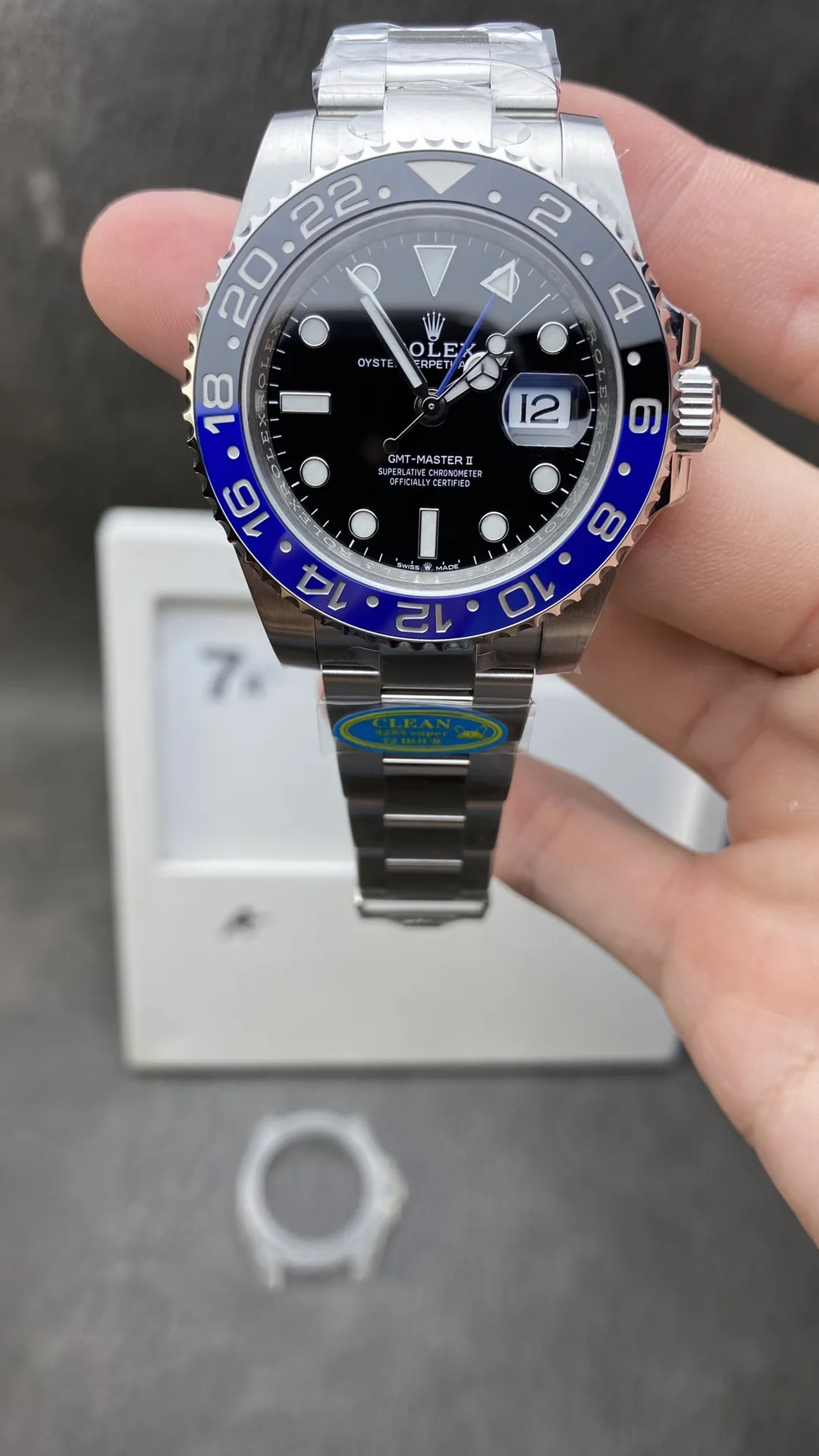 Clean Factory GMT-Master II 126710BLNR Batman Blue & Black Ceramic Bezel Black Dial DD3285 72 Hours Power Reserve CHS Oyster Bracelet – Clean Factory Watch | The Best Super Clone Watches Store in China